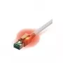 EasyLan EASY CS1OW0050 - DualBoot® LED komutacinis kabelis, Cat.6a, S/FTP, baltas, 5 m