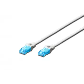 CAT 5e U-UTP komutacinis kabelis 0,5m Balta
