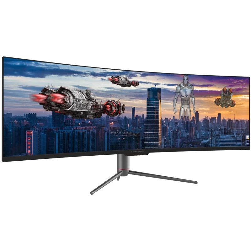 LC-Power LC-M49-DQHD-120-C-Q LED monitorius 124,5 cm (49 inch) 5120 x 1440 pikselių „UltraWide Quad HD“ QLED juodas (LC-M49-DQHD-120-C-Q)