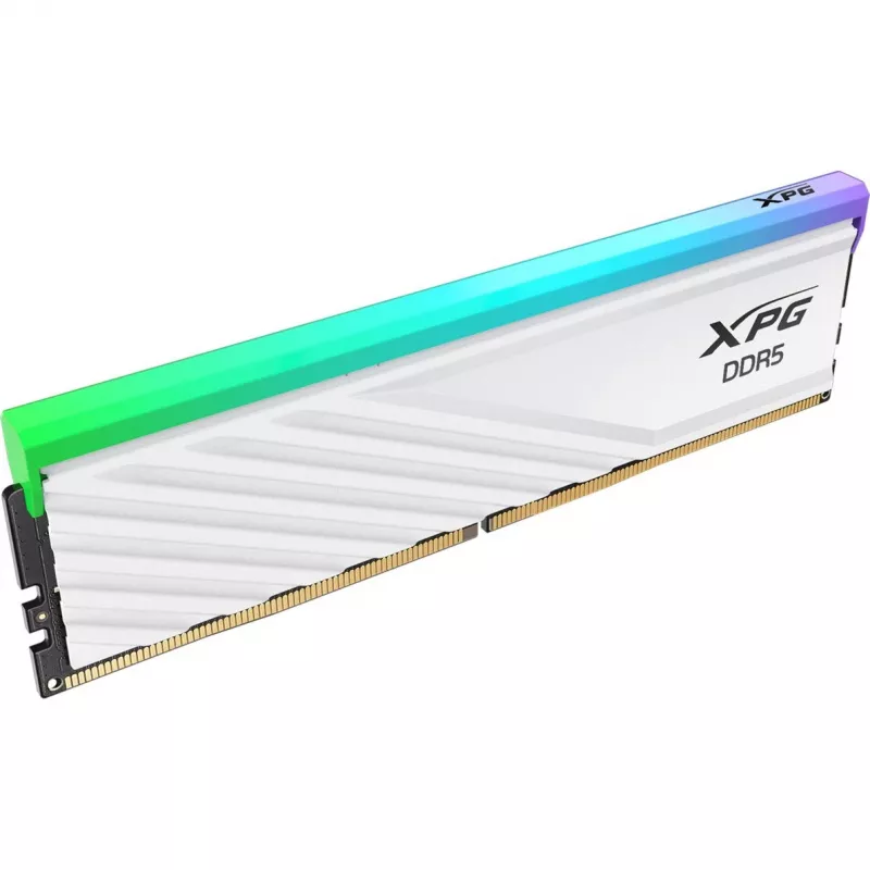 ADATA DDR5 16GB 6000 CL36 vienas modulis — XPG Lancer Blade RGB, INTEL XMP ir AMD EXPO (balta)
