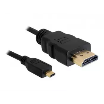 DeLOCK - Vaizdo / garso kabelis - HDMI - 32 AWG - HDMI, 19 kontaktų (M) - 19 kontaktų Micro-HDMI (M) - 3 m (82663)