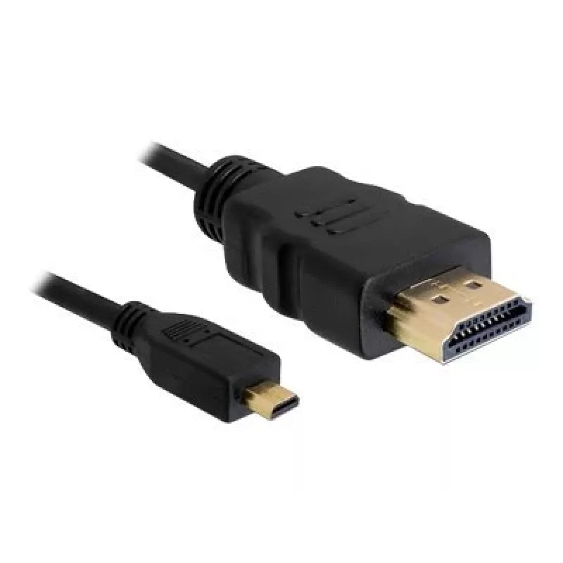 DeLOCK - Vaizdo / garso kabelis - HDMI - 32 AWG - HDMI, 19 kontaktų (M) - 19 kontaktų Micro-HDMI (M) - 3 m (82663)