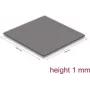 Termo pagalvėlė DeLOCK 18472 3,2 W/m·K Pilka 100x100x1 mm