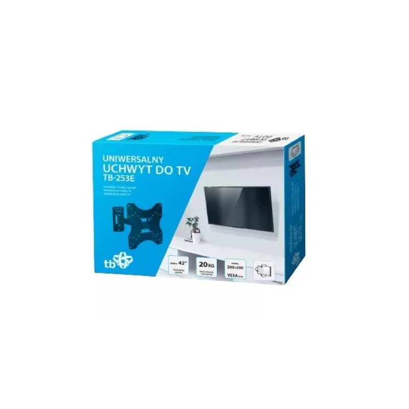 TV sieninis laikiklis TB TB-253E televizoriams iki 42 colių • maks. apkrova 20 kg • VESA 200x200