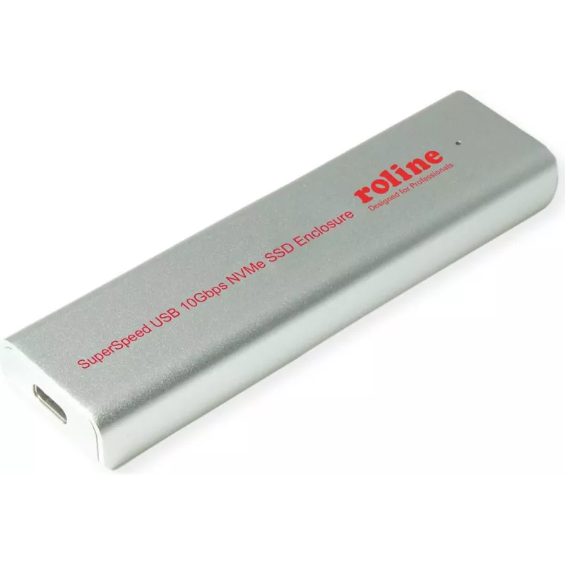 SSD dėklas ROLINE 16.01.4148 Sidabrinis M.2 10 Gbit/s USB Type-C