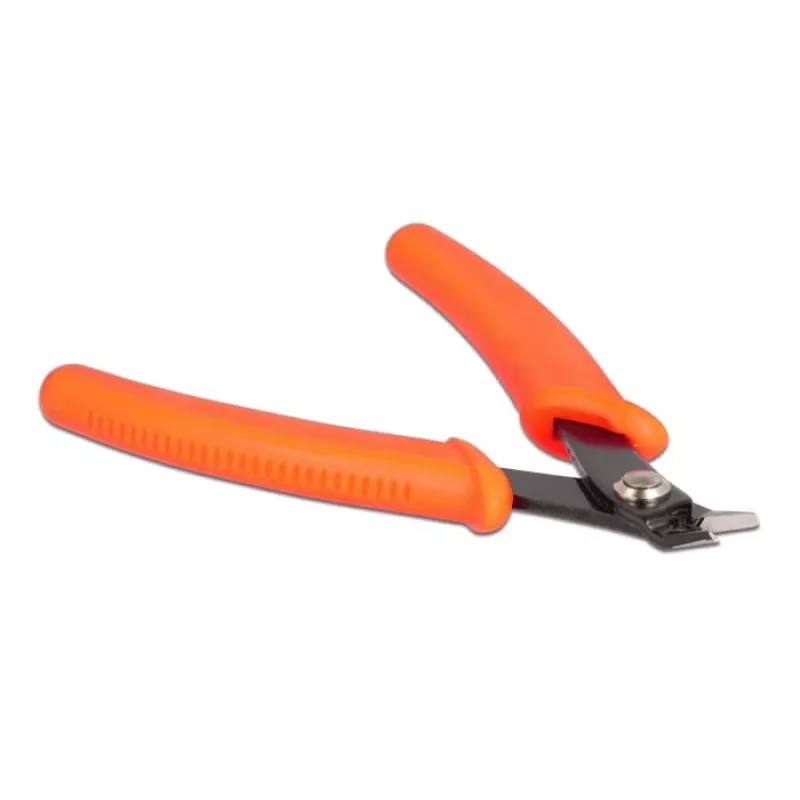 Įstrižosios replės DeLOCK šoninės žnyplės oranžinės 12,7 cm