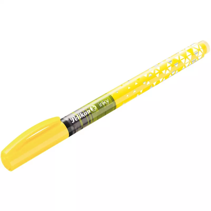 Rašiklis Pelikan inky neon geltonas 10 vnt.