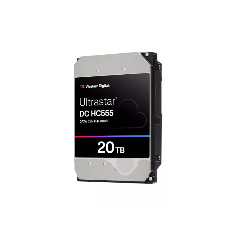 WD Ultrastar DC HC555 - standusis diskas - duomenų centras - šifruotas - 20 TB - vidinis - 3,5 colio (8,9 cm)
