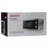 Kombinuota mikrobangų krosnelė Sharp YC-MG01E-S — 20 l, 800 W mikrobangų, 1000 W grilis, 5 galios lygiai, sukamoji valdymo rankenėlė, 25,5 cm sukamoji lėkštė