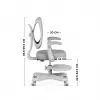 Biuro pasukama kėdė mark adler Junior 4.6 Pilka — kompaktiška ergonomiška darbo kėdė