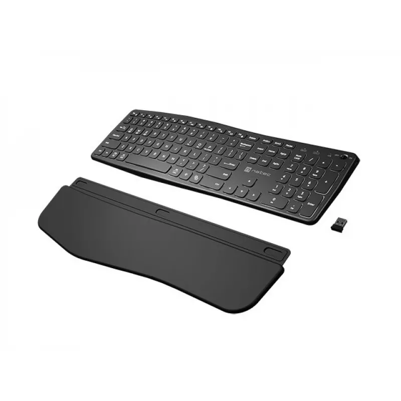 NATEC PORIFERA klaviatūra Namai/Biuras Bluetooth QWERTY US International Juoda