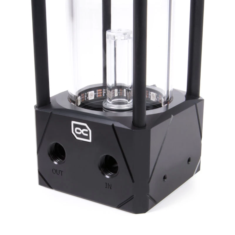 Vandens blokas Alphacool 13326 Acetal Aluminium Glass Juoda Transparent