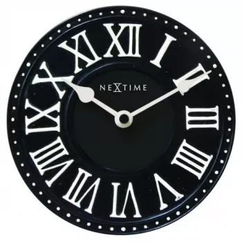 NeXtime klok 5187zw London Table, Ø16 cm, sieninis, juoda / balta
