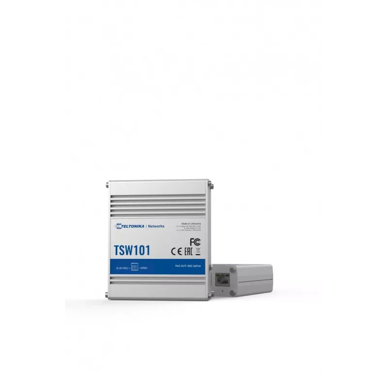 Teltonika TSW101 komutatorius 5xGbE Ethernet 4xPoE+