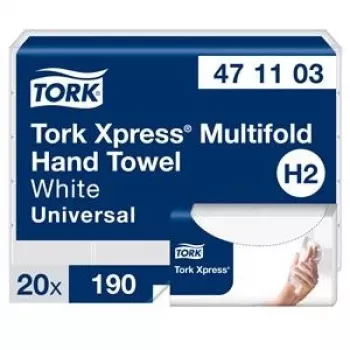 Lankstomas rankšluostinis popierius Tork Xpress Multifold Universal H2 2 sluoksnių, 23,4 x 21,3 cm (20 vnt.)
