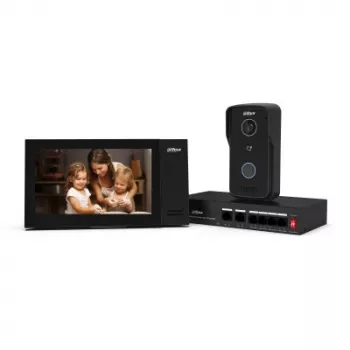 Dahua Technology DHI-VTO2111D-P-S3 vaizdo domofono sistema 2 MP 17,8 cm (7 colių) juoda