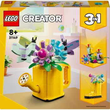 LEGO Creator gėlė laistytuve 31149 — surenkamas gėlių modelis, 420 dalių, 120×150×130 mm