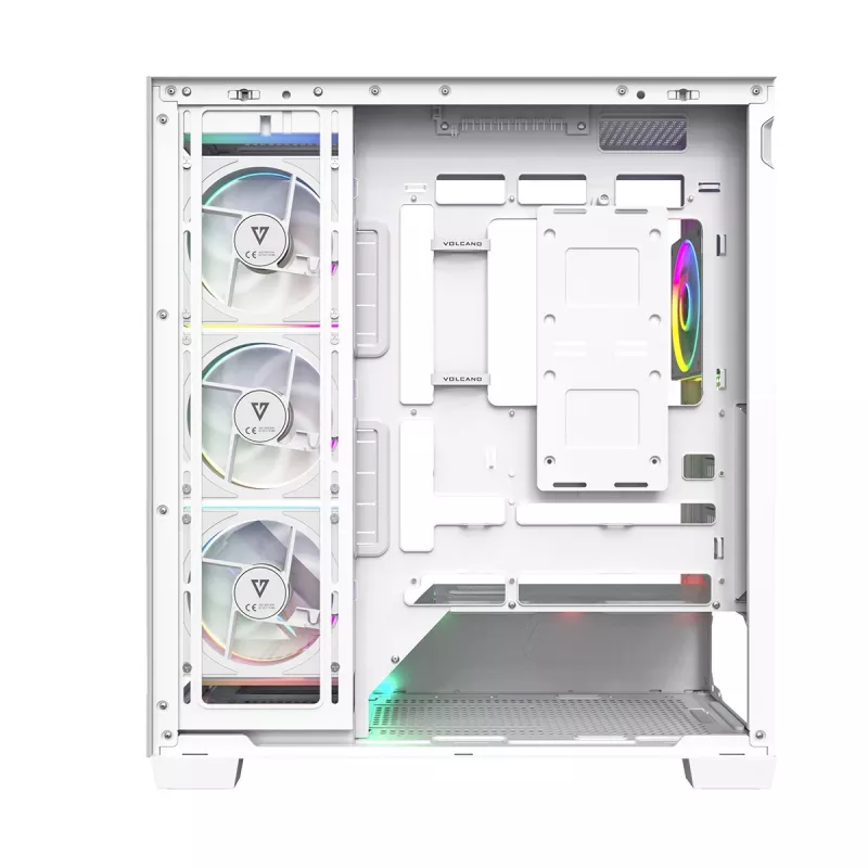Modecom Volcano Stellar Plus ARGB Midi 5F Baltas