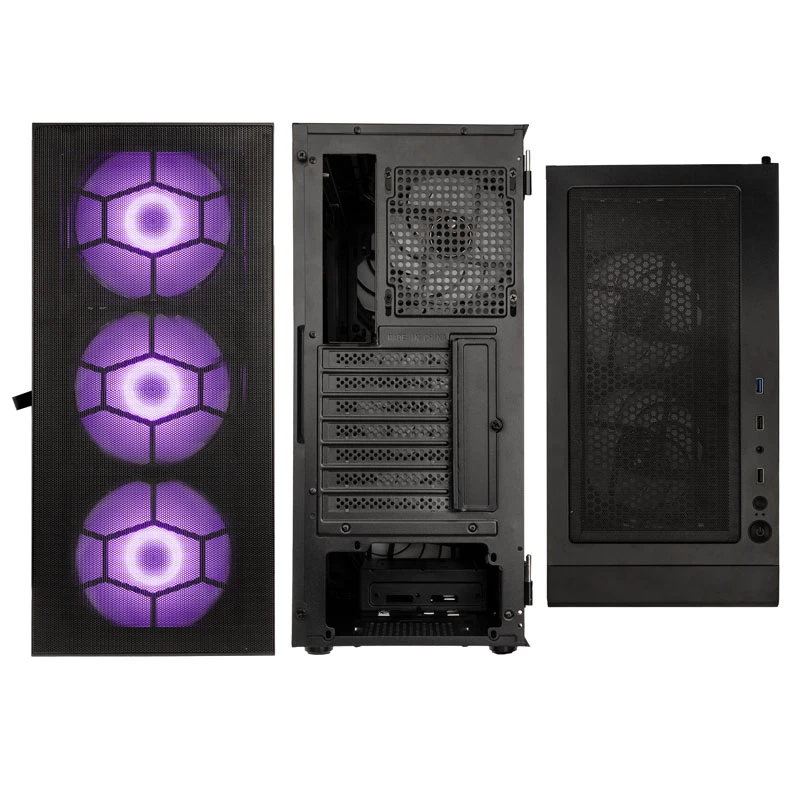 Kolink Observatory HF Plus Mesh ARGB Midi-Tower - juodas