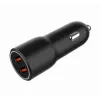 Automobilinis išmaniojo telefono įkroviklis Gembird TA-UC-A2QC36-CAR-01, 36 W, 12–24 V, cigarečių degiklis, juodas