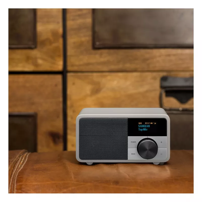 Stalinis radijas Sangean DDR-7 Glacier Sidabrinė su skaitmeniniu imtuvu ir Bluetooth