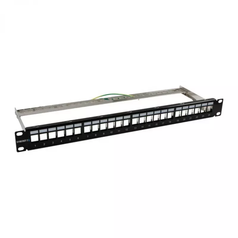 Keystone, modulių laikiklis, 48,30 cm (19) skydelis 24xTP moduliams, 1HE, juodas (S216320)