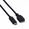 ROLINE - USB laidas - USB Type C (M) į Micro-USB Type B (M) - 50 cm - juodas (11.02.9005)
