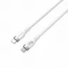 HYPER HyperJuice 240W Silikoninis USB-C į USB-C laidas (3 pėdos/1 m) - Baltas