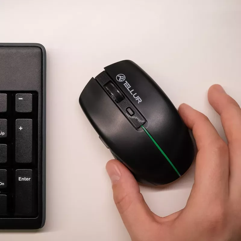 Tellur Silent Click Wireless pelė Juoda