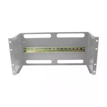 ALLNET įrenginio laikiklis DIN bėgiui / DIN bėgių įrenginiams T150mm/5HE šviesiai pilkas priekinis montavimas