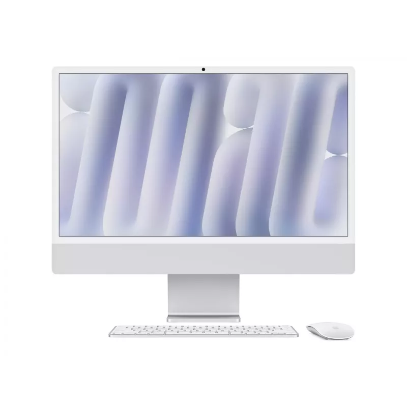 iMac 24 col.: M4 10/10, 24 GB, 512 GB SSD – sidabrinis