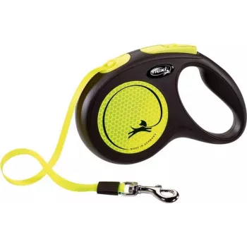FLEXI nauja Neon M - ištraukiamas pavadėlis - 5 m