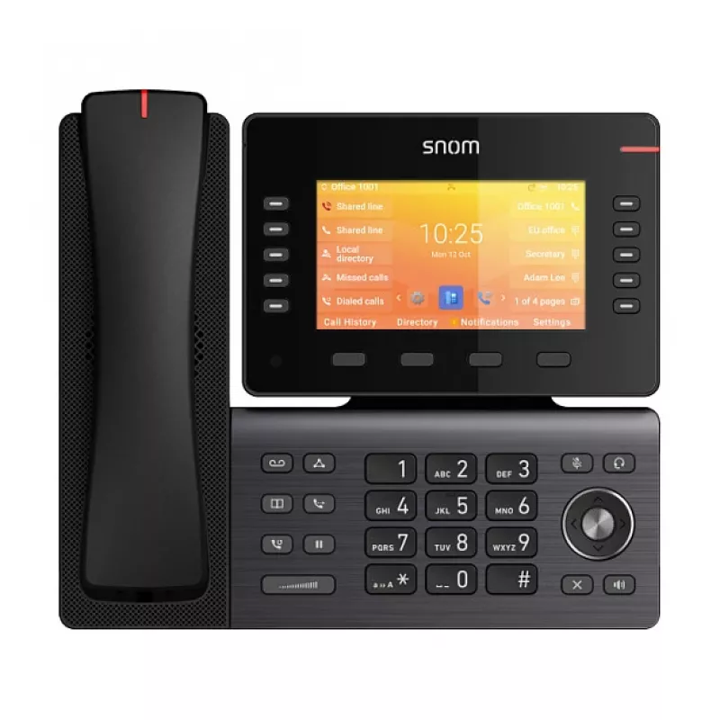 Snom D892M, IP telefonas, juodas, stalinis/sieninis, Linux, TFT, 12,7 cm (5 col.)