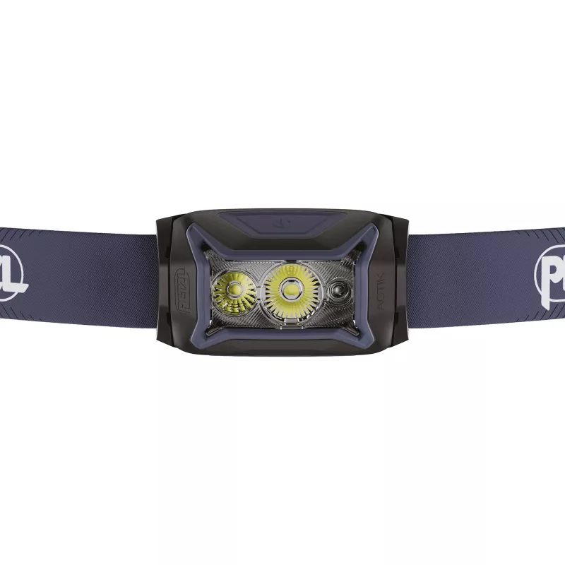 Galvos žibintas Petzl Actik Juoda — LED, 100 lm, 2 šviesos diodai, IPX4, AAA baterijos