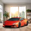 3D Puzzle Ravensburger Lamborghini Huracan EVO — 158 vnt., mastelio modelio konstrukcija
