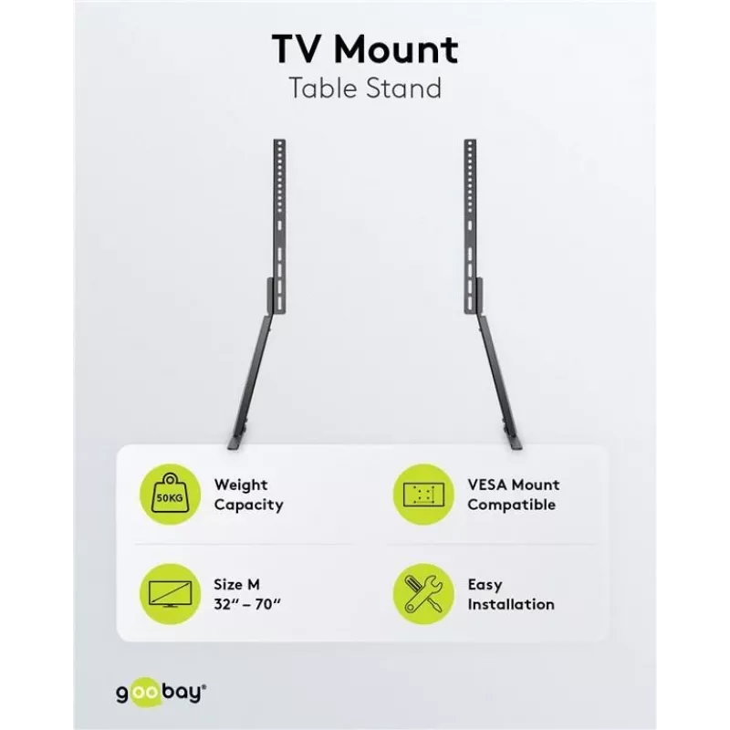 Goobay 58525 TV laikiklis 177,8 cm (70 ) Juodas (58525)