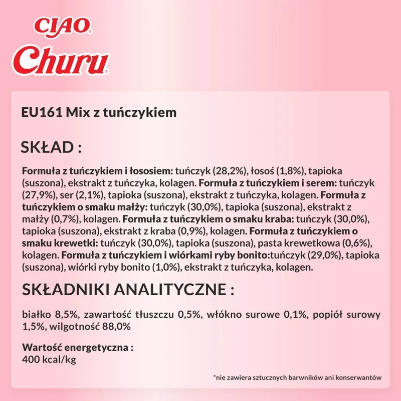 INABA Churu rinkinys Tunas – kačių skanėstai – 60 x 14 g