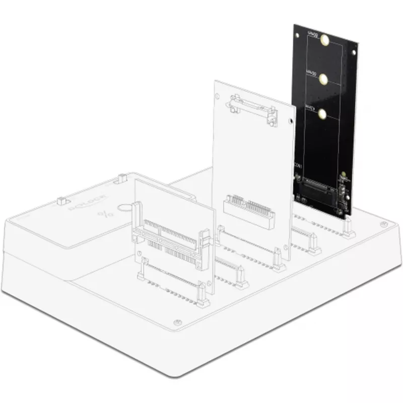 DeLOCK - sąsajos adapteris - M.2 - M.2 kortelė - SATA 6Gb/s (64099)