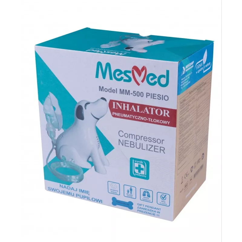 Inhaler Mesmed MM-500 Piesio pneumatinis-stūmoklinis nešiojamas dizainas