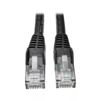 Eaton Tripp Lite Series Cat6 Gigabit Snagless Molded (UTP) Ethernet laidas (RJ45 M/M), PoE, juodas, 5 pėdos (1,52 m) - komutacinis kabelis - RJ-45 (V) į RJ-45 (V) - 1,52 m - UTP - CAT 6 - Mou