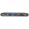 USB-C dokas - 4K HDMI, VGA, USB 3.2 Gen 1, USB-A/C šakotuvas, Gigabit Ethernet, atminties kortelių lizdai, 100W PD įkrovimas