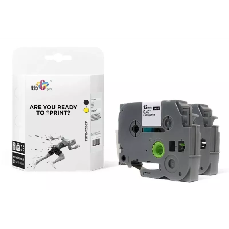 Print Label TBP TBTB-TZE631., Label Maker, Geltona