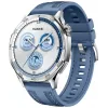 Išmanusis laikrodis HUAWEI WATCH GT5 46mm — 1,43 colio AMOLED, GPS, 524 mAh, nerūdijančio plieno korpusas, mėlyna austa juosta