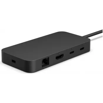 Prijungimo stotelė Microsoft Surface USB4 Dock Laidinė Juoda — suderinama su Surface įrenginiais, laidinis USB4 ryšys