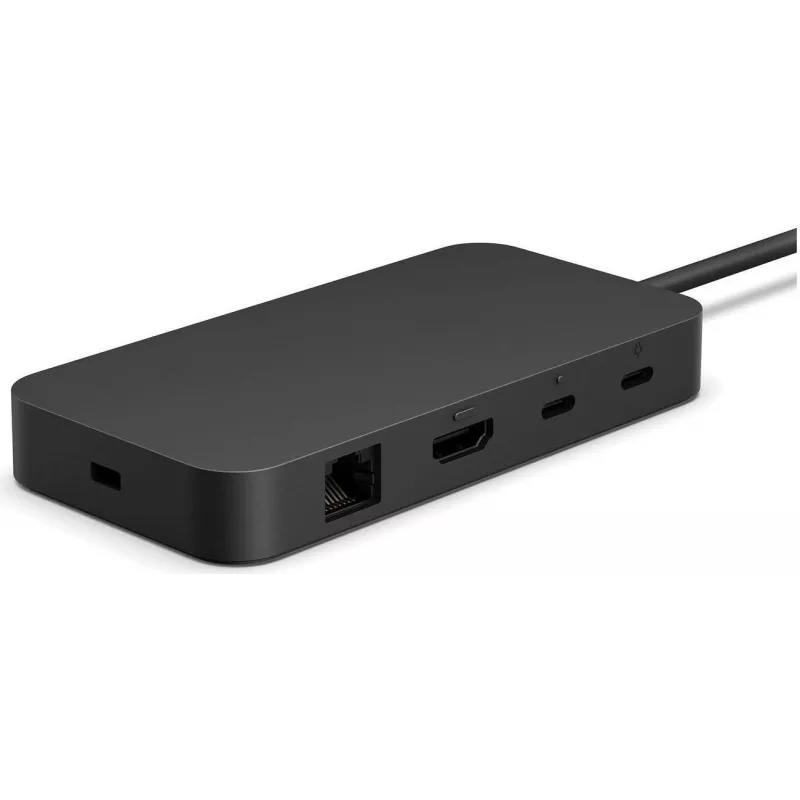 Prijungimo stotelė Microsoft Surface USB4 Dock Laidinė Juoda — suderinama su Surface įrenginiais, laidinis USB4 ryšys