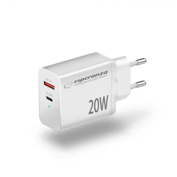 Esperanza EZC105W tinklo įkroviklis 20W Baltas