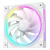 12 cm korpuso ventiliatorius DeepCool FL12 WH — 3 vnt. rinkinys, 120×120×25 mm, 2150 RPM, 55 CFM, Fluid Dynamic Bearing, PWM, multi-LED, 4-pin