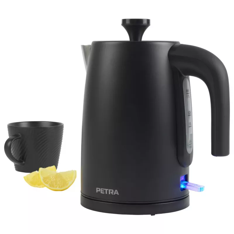 Elektrinis virdulys Petra 1,7 L 3 KW matinės juodos spalvos