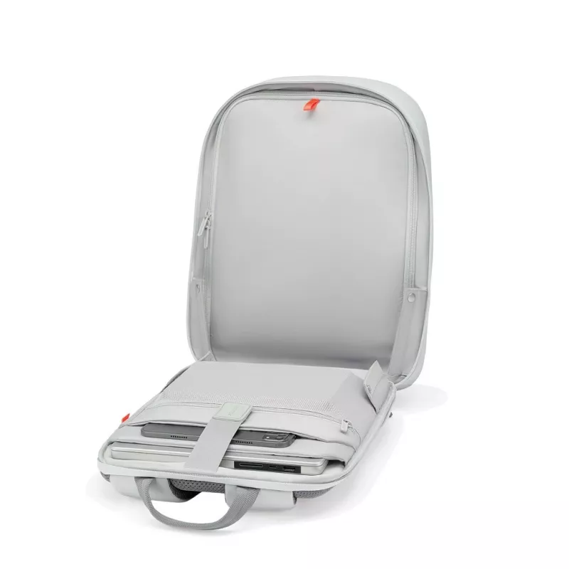 Kuprinė XDDESIGN Bobby Edge apsaugota nuo vagystės balta – 17 l, tinka 16 colių nešiojamam kompiuteriui, atspari vandeniui, 1,1 kg
