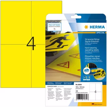 Lipnus spausdintuvo etiketė HERMA Signs A4, 105x148 mm